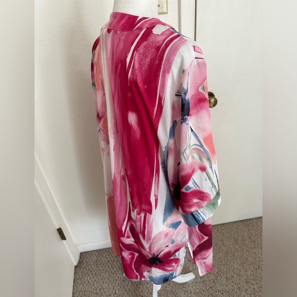 Catherines Kimono Sleeve Floral Plus Size 1X 18/20W - Picture 7 of 7